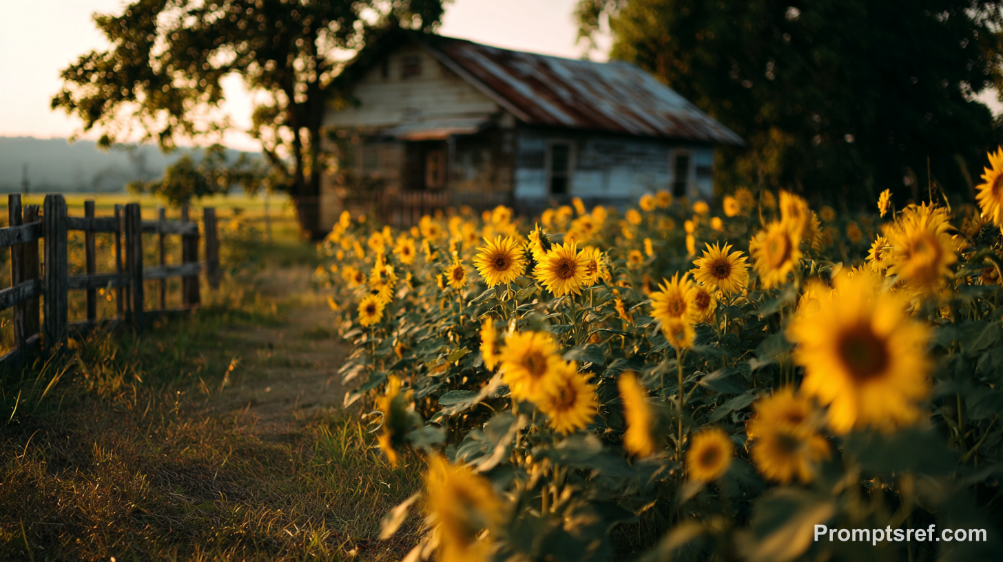Golden Sunflower Garden