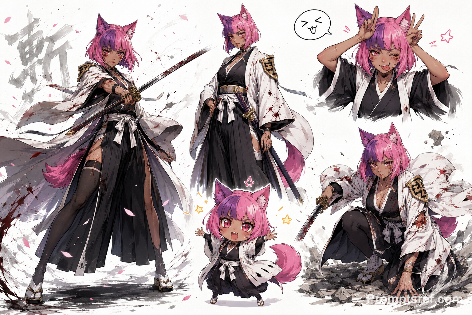 Battle-Worn Tanned Chibi Soul Reaper Captain
