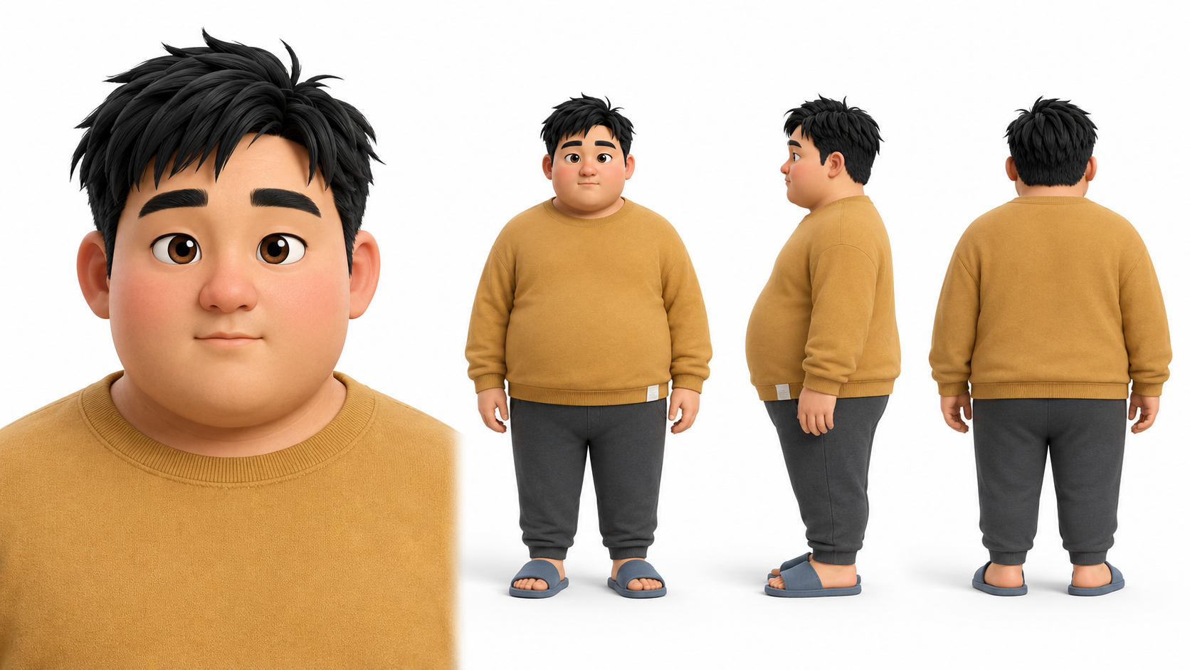 Aguan's Soft-Lit Matte 3D Turnaround