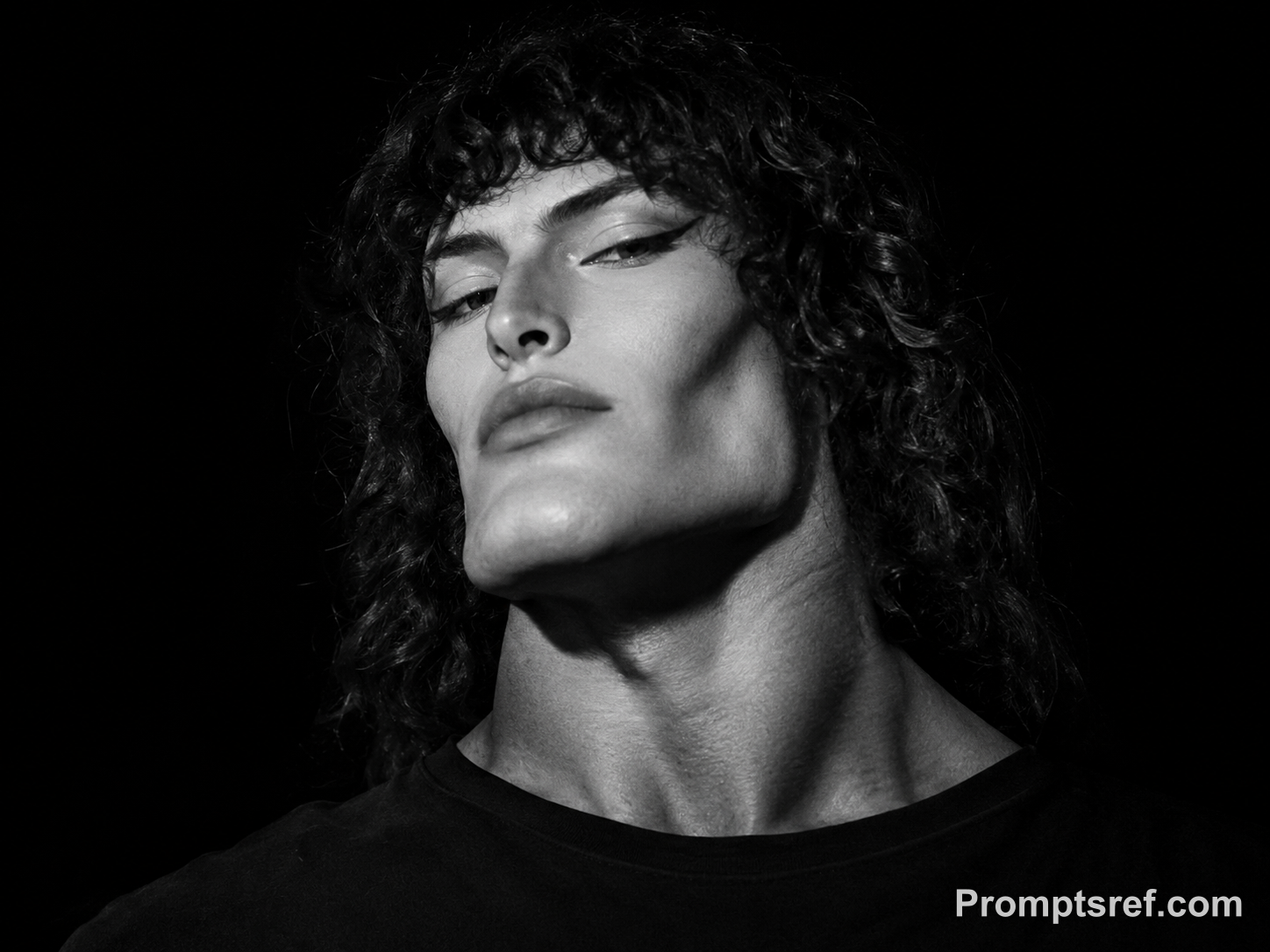 GigaChad Portrait in Hard Side Light