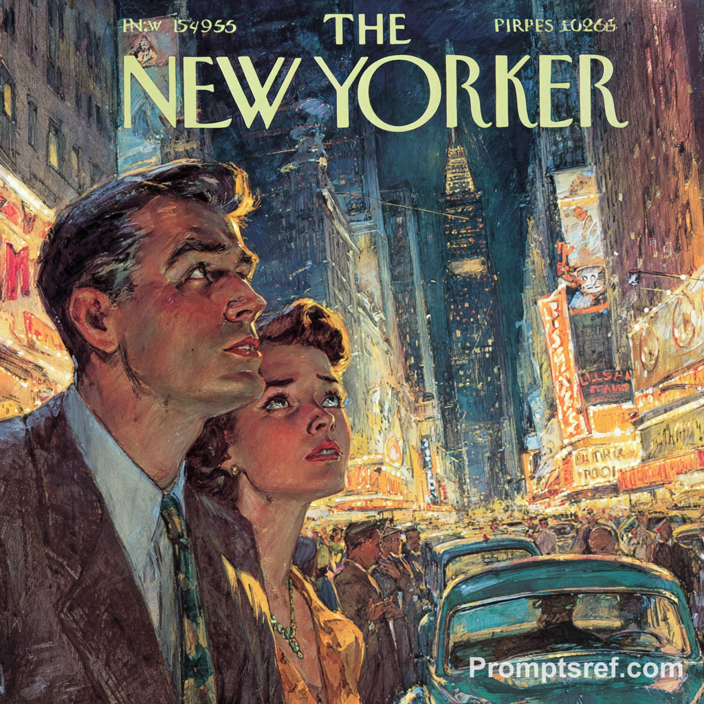 Иллюстрация в духе New Yorker