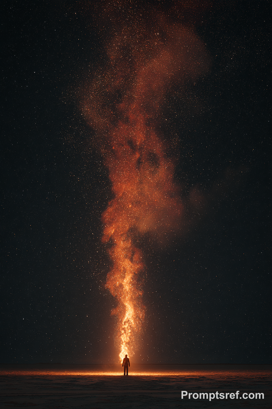 35毫米胶片星河盐漠燃烧独行者