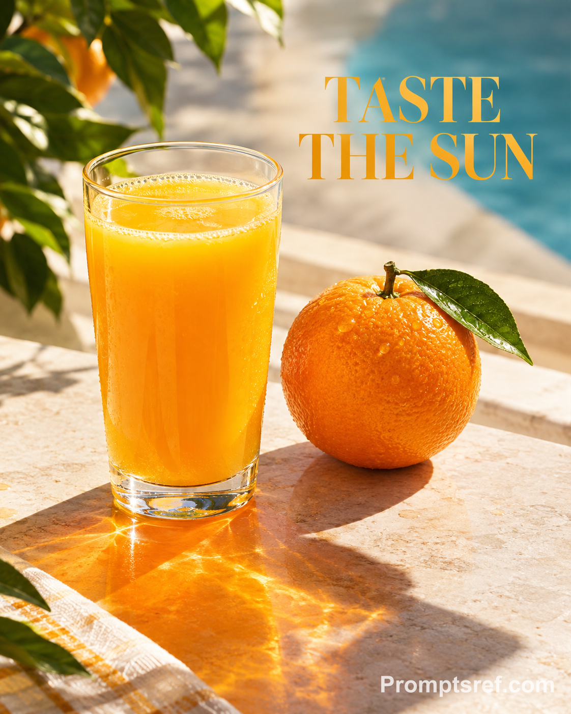Glass of Orange Juice, Tangerine Shadow