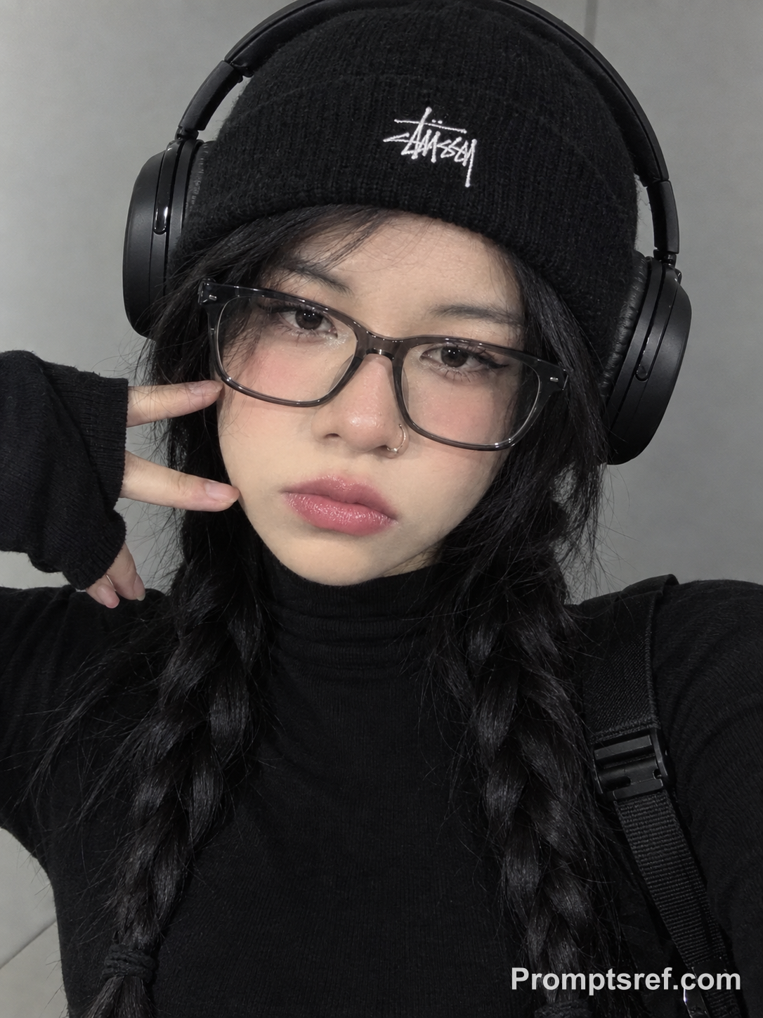 Y2K Streetwear Selfie Portrait