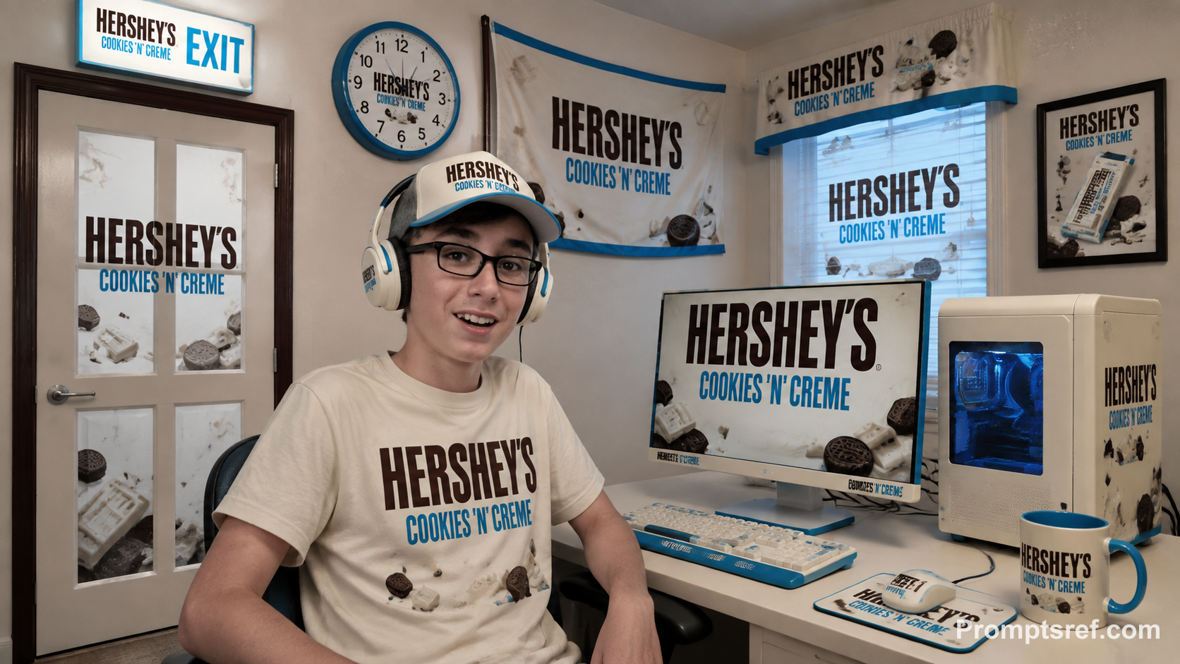 Hershey Cookies ’N’ Creme Computer Room