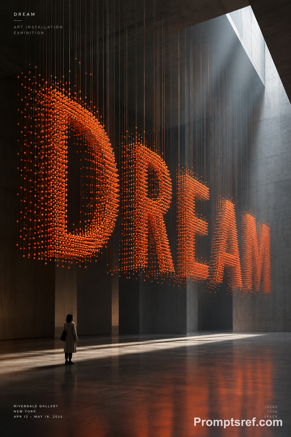 Volumetric Perspective Typography in Spatial Layers