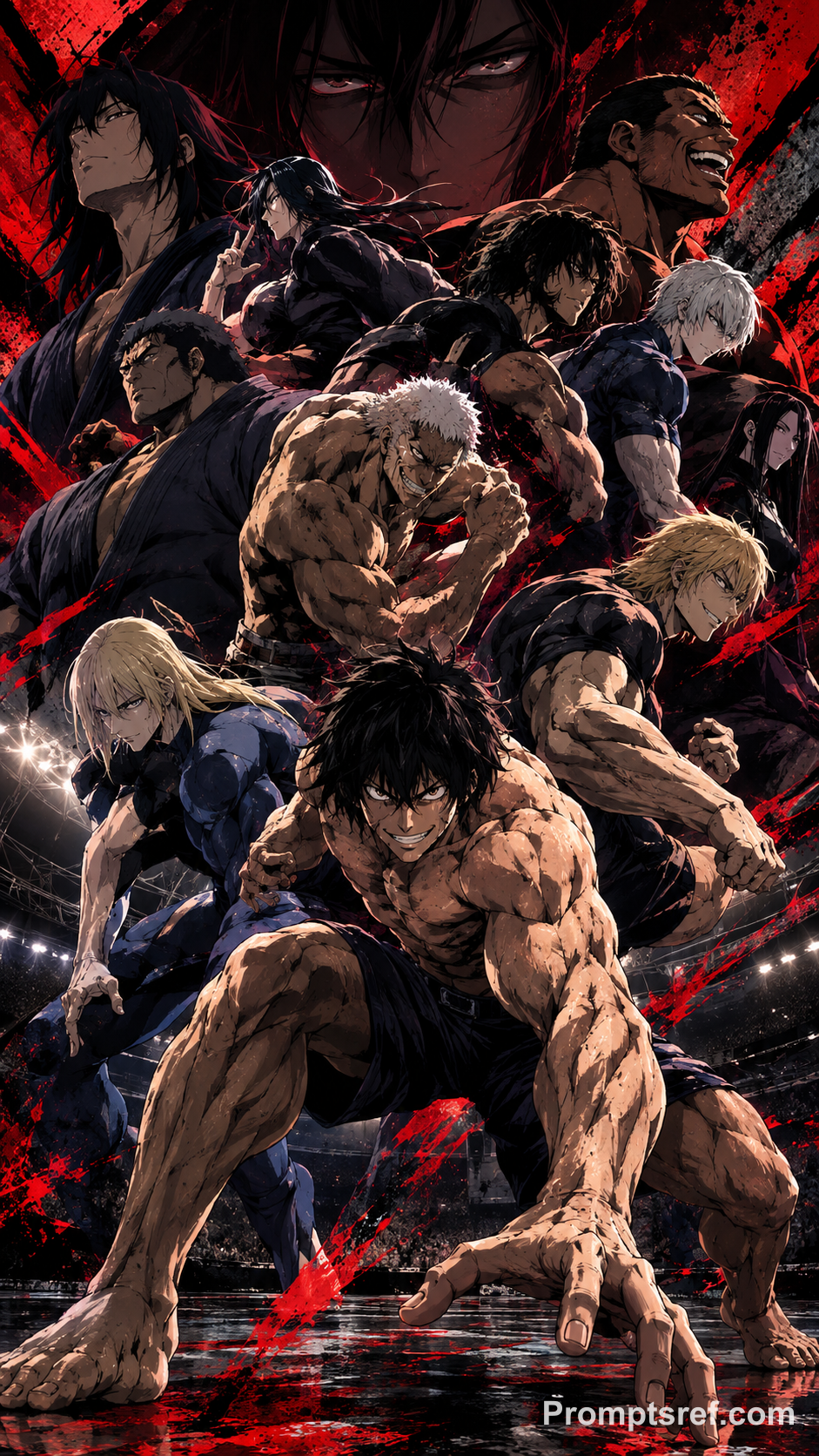 Kengan Ashura Full-Body Dynamic Cover Ensemble