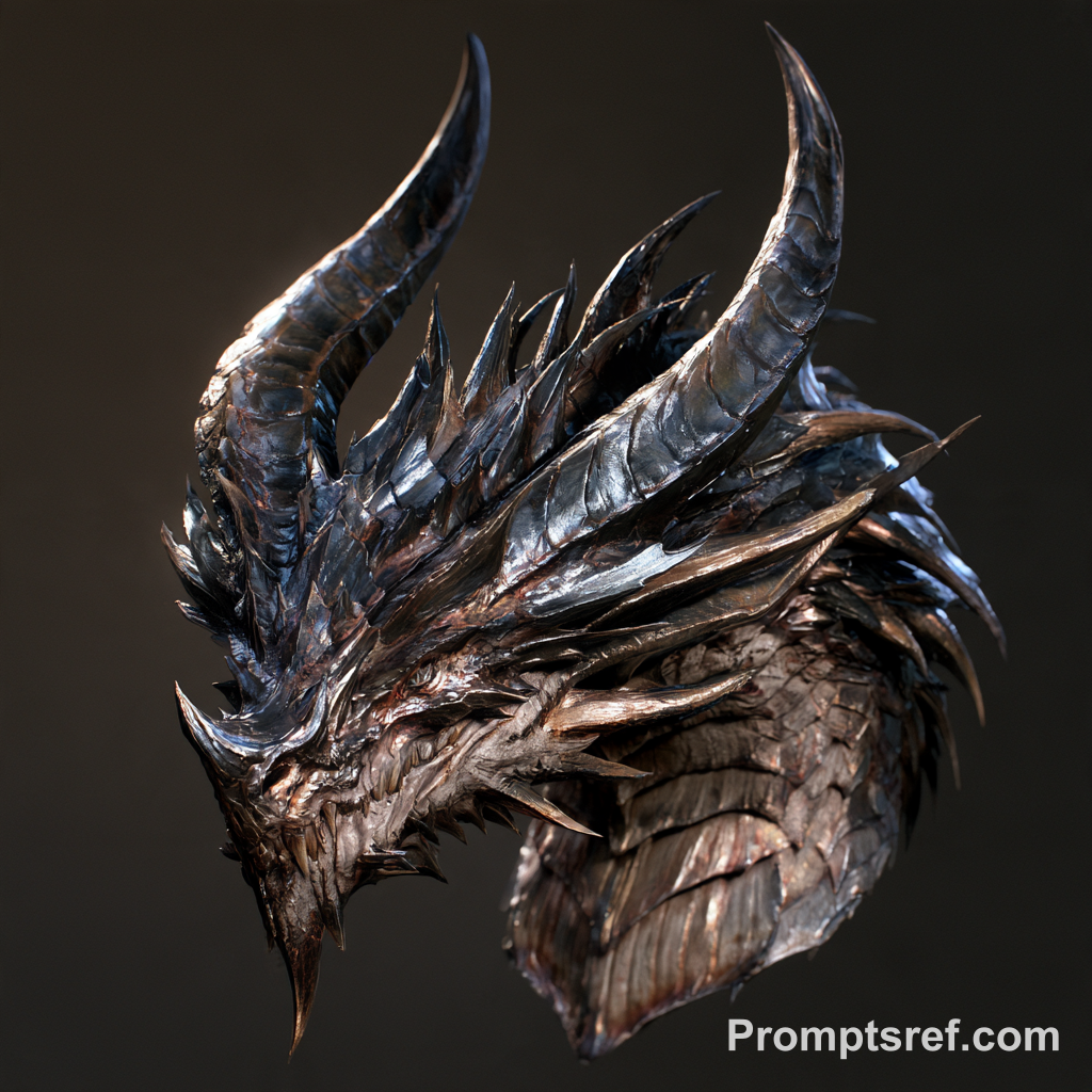 Regal Dragon Head in Ultra Realism