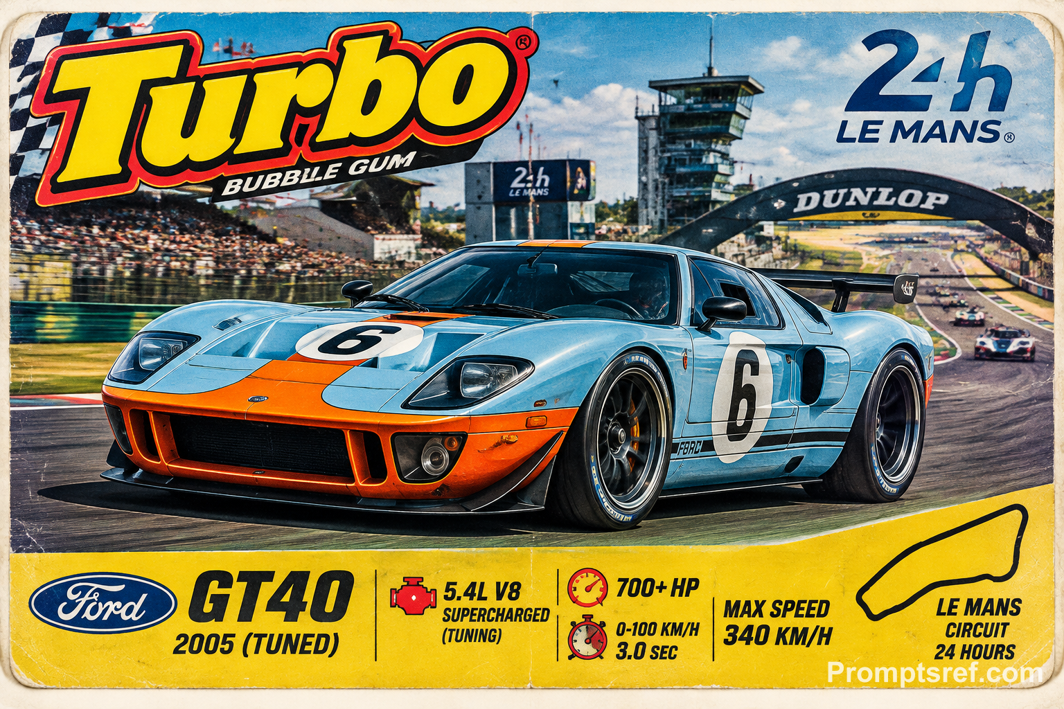 Tuned 2005 Ford GT40 on a Turbo Gum Insert