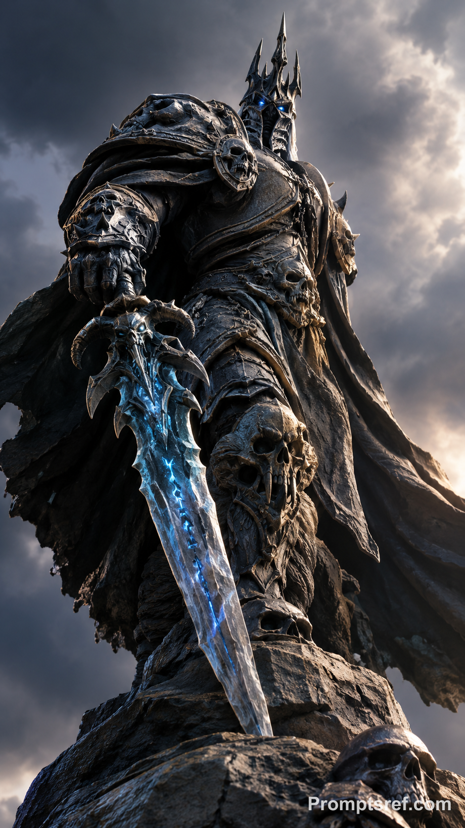 Arthas in David-Style Monumental Sculpture