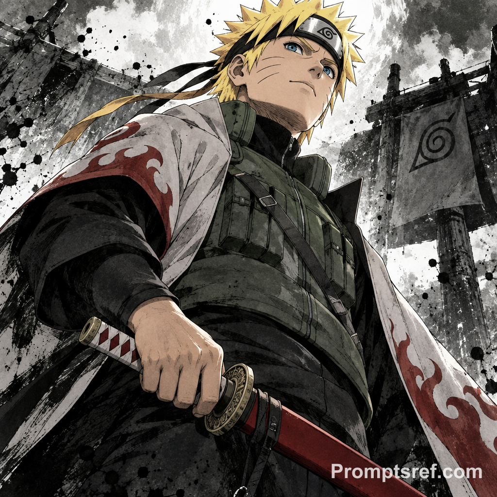 Naruto in Cold Ink-Wash Jonin Colors