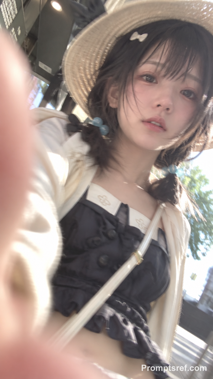 Anime-Inspired Real Person iPhone Snapshot