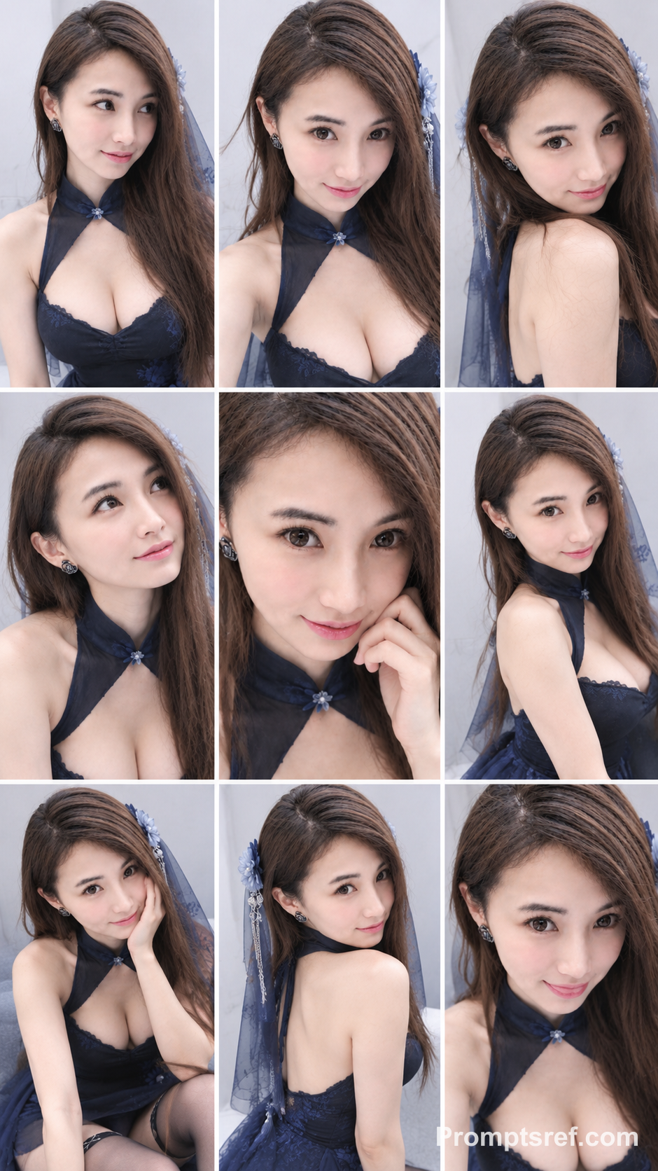 Nine-Frame Soft Film Idol Portrait
