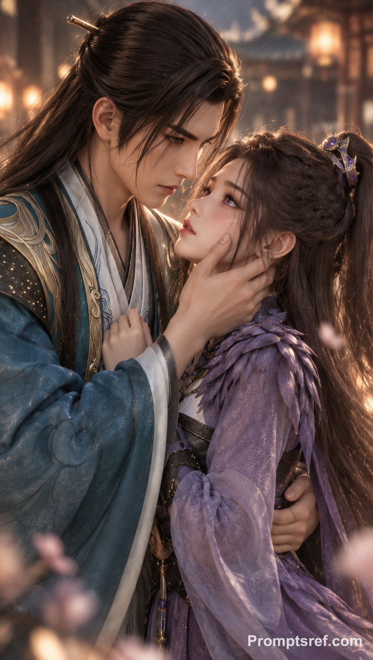 Han Li and Ziling in Warm Portra Embrace