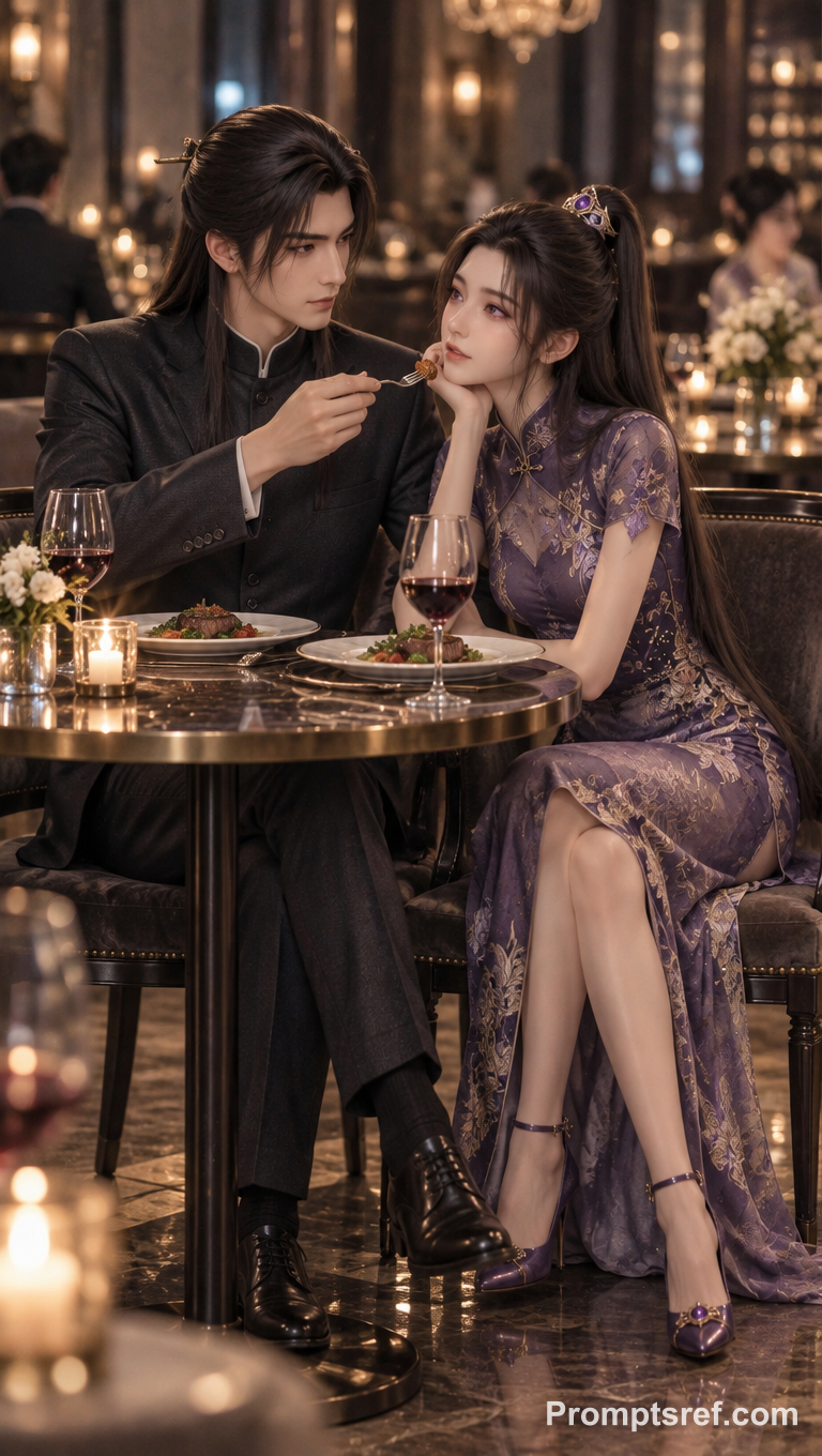 Han Li and Ziling in Portra Candlelight