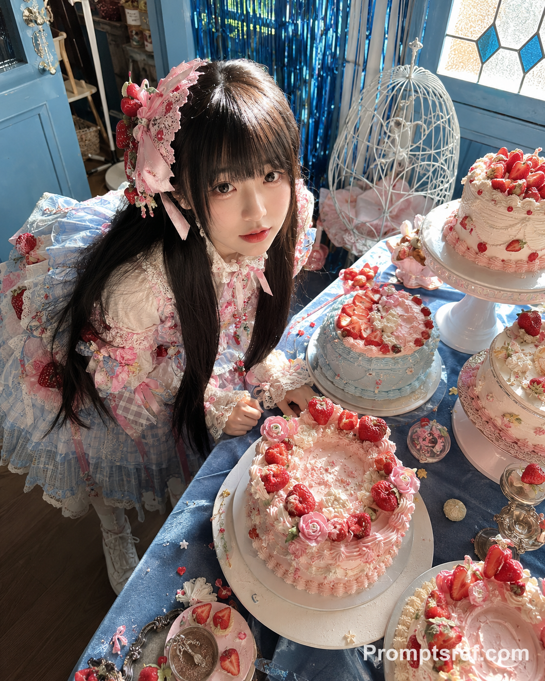 Strawberry Lolita Birthday Cake Snapshot