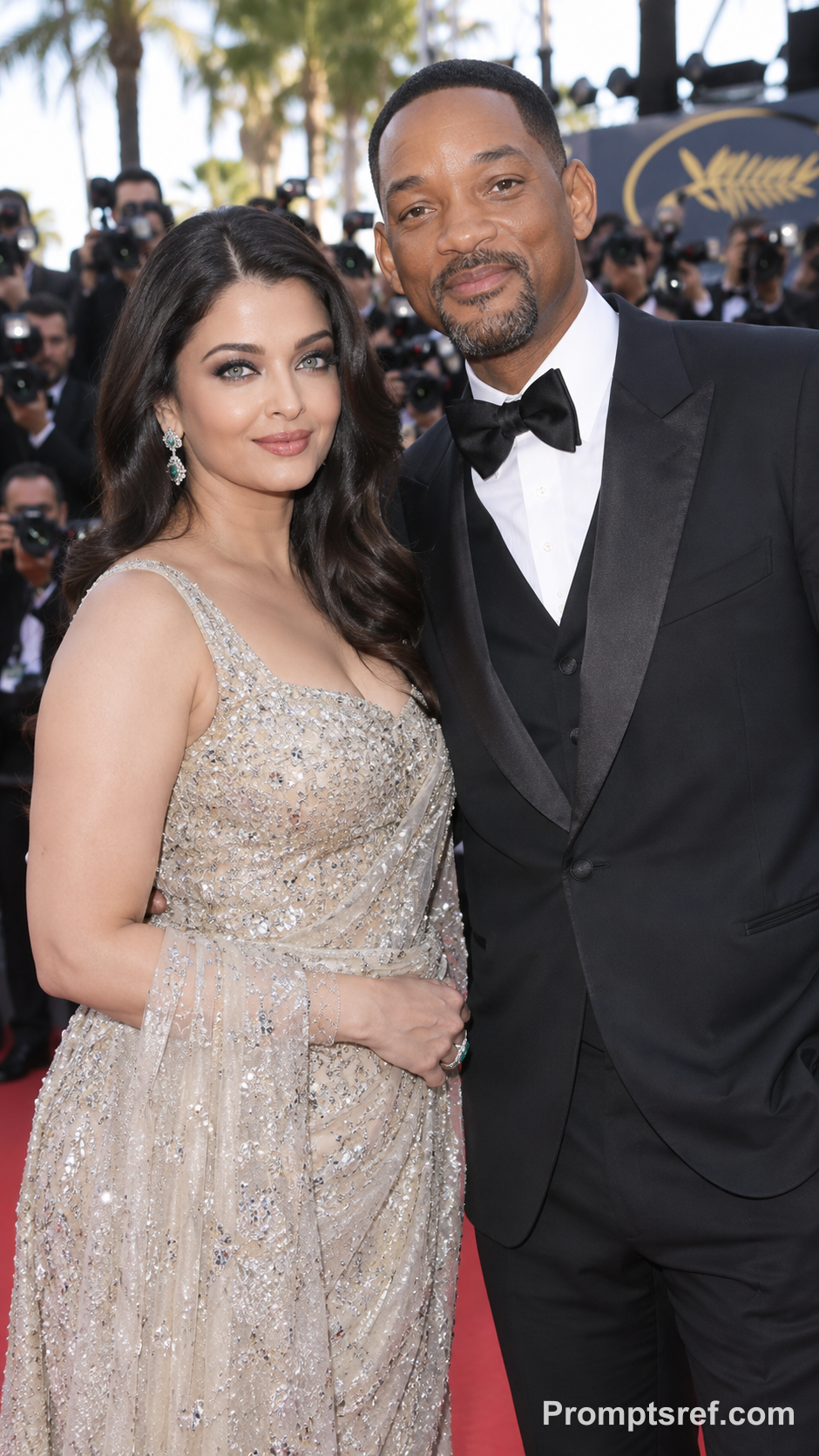 Aishwarya Rai and Will Smith at Cannes
