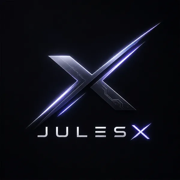 Концепция футуристического X-логотипа JulesX
