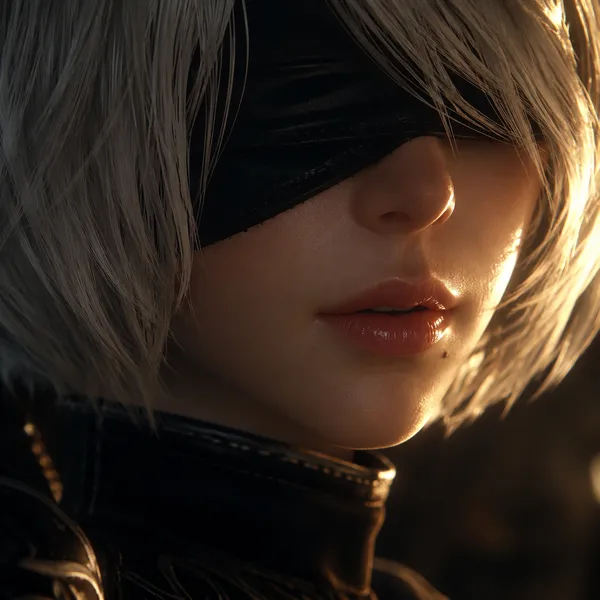 2B — безмолвный механический крупный план