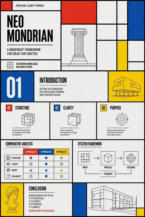 Система дизайна презентаций Neo Mondrian