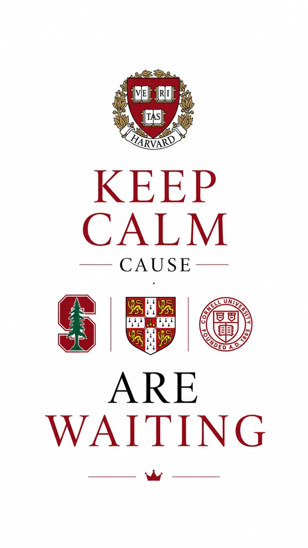 Мотивационные обои Keep Calm с ведущими университетами