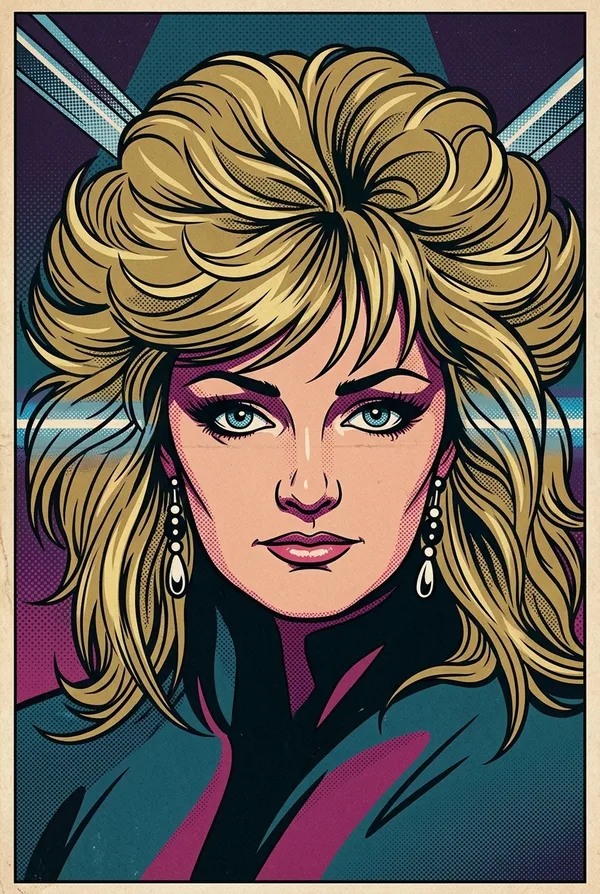 1960s Pop-Art Comic Portrait