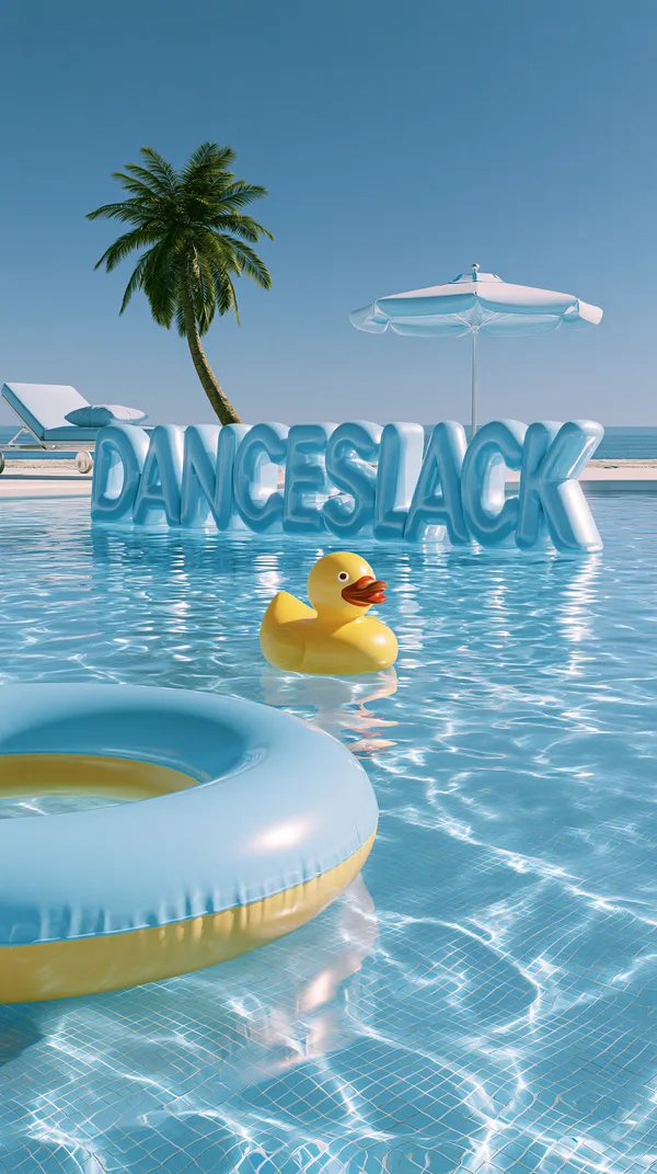 Кампания DANCESLACK с надувным бассейном