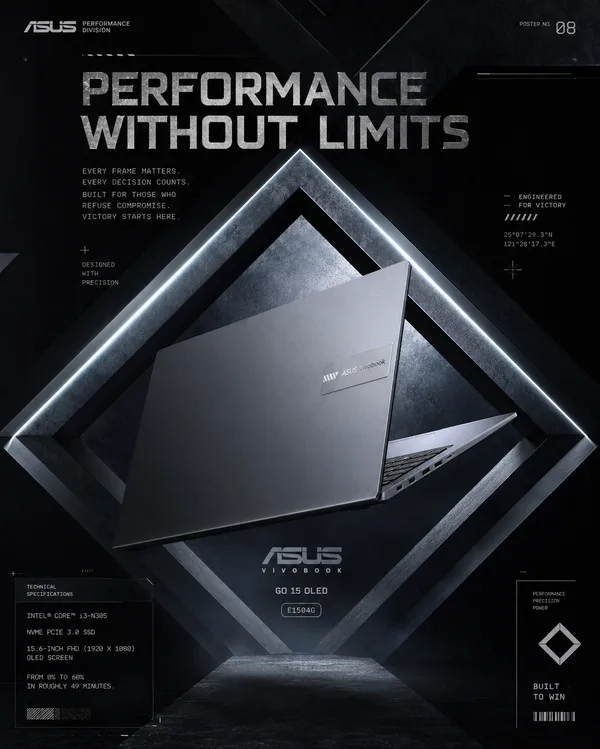 Vivobook Dark-Luxury Precision Campaign