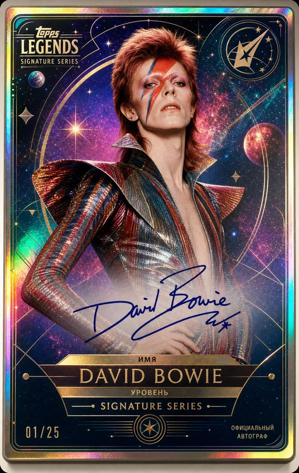 Коллекционная карта David Bowie Signature Series