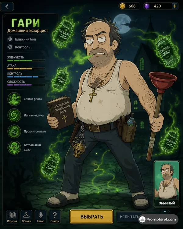 Гэри, эктоплазменный экзорцист