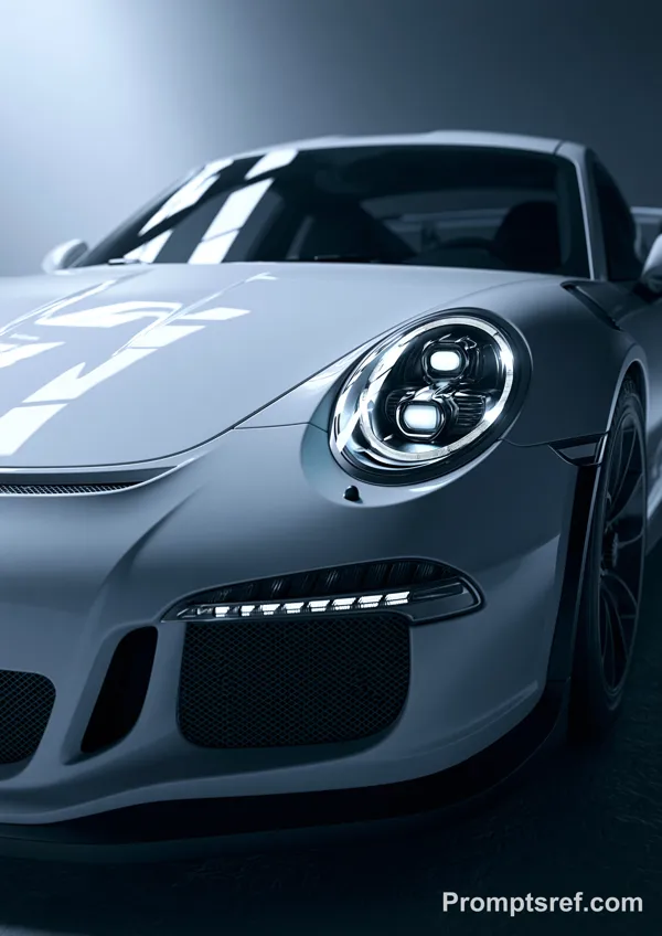 Деталь передней части Porsche GT3 RS