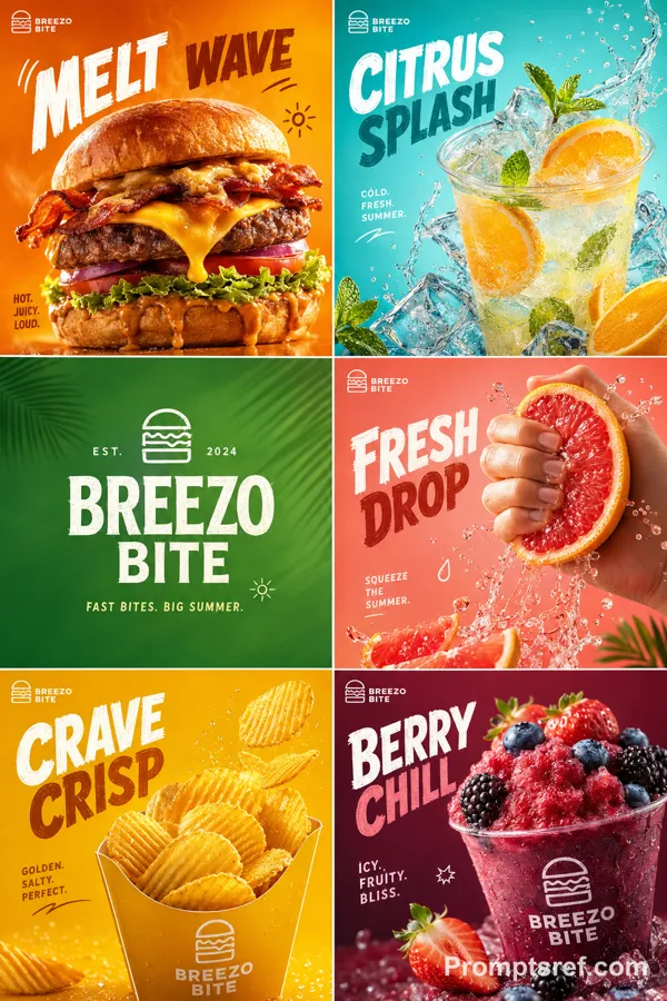 Летняя кампания фастфуда Breezo Bite