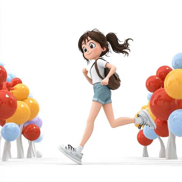 Example of an image generated using the prompt --sref 1009074050 in Midjourney with 3D, Cute, Cartoon, Disney style 2