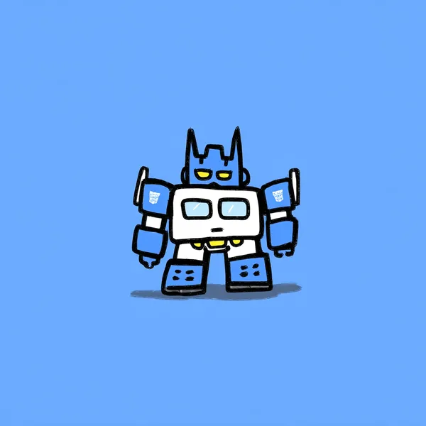 Example of an image generated using the prompt --sref 1234294421 in Midjourney with Cartoon, Illustration, Minimalism, Blue style 1