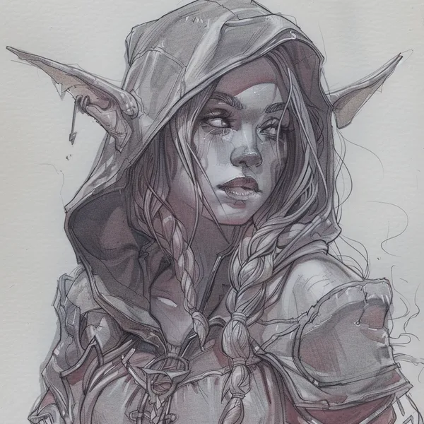 Эльф из World of Warcraft