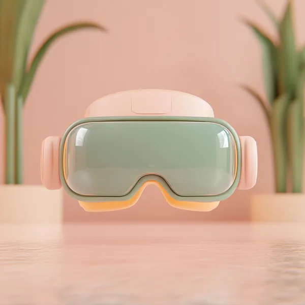 VR-гарнитура на чистом фоне