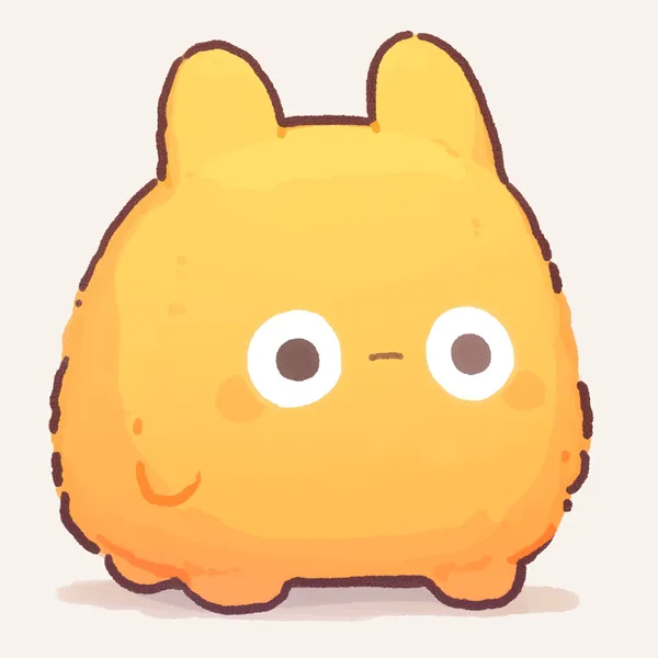 Идущая жёлтая плюшевая игрушка