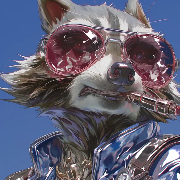 Сильно стилизованный аниме-Ракета