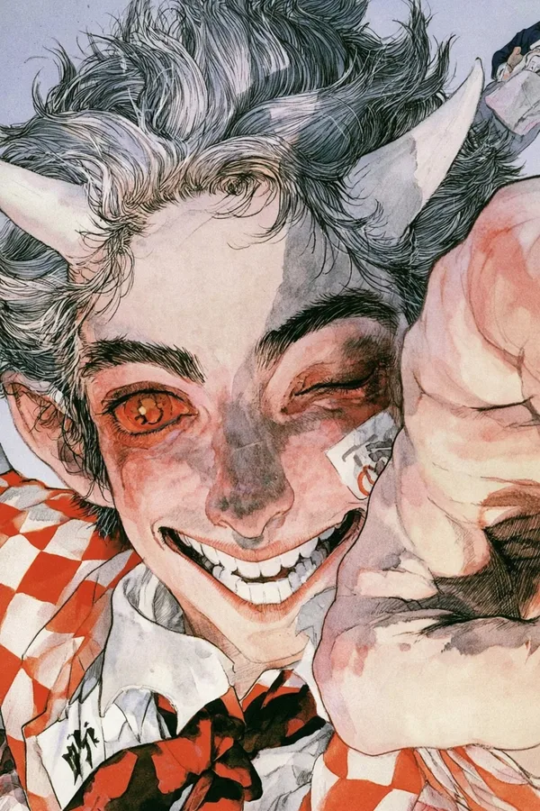Example of an image generated using the prompt --sref 2756663120 in Midjourney with Manga art, Illustration, Ink and watercolor, Dark fantasy, Surrealistic style 4