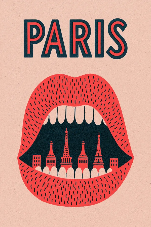 Paris-Kuss-Pop-Art-Poster
