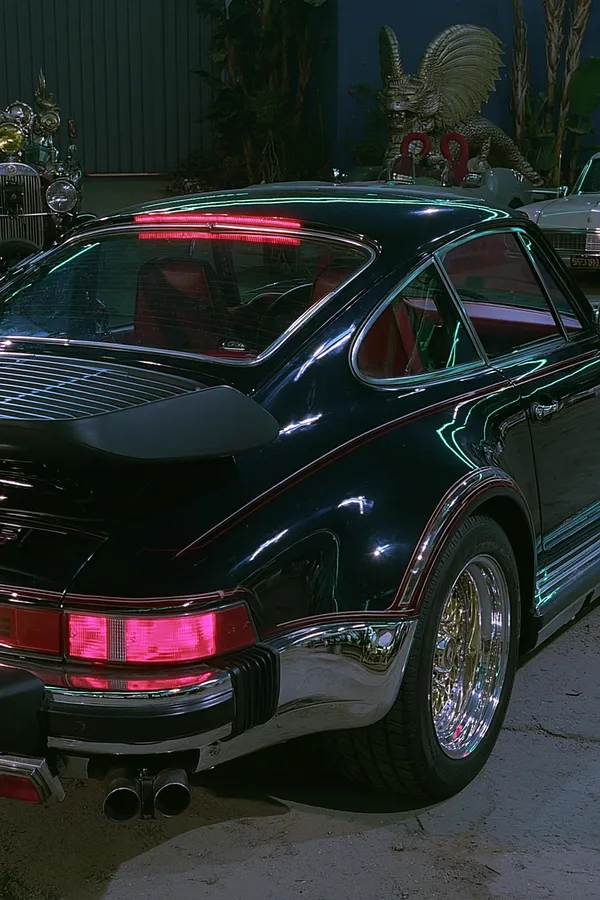 Классический Porsche 911 сзади