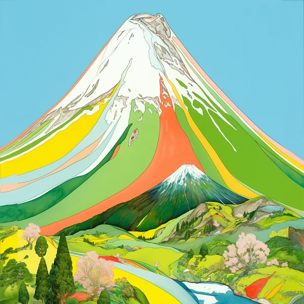 Example of an image generated using the prompt --sref 5282025 in Midjourney with Green, Comic book, Illustration, Minimalism, Eastern aesthetics style 4