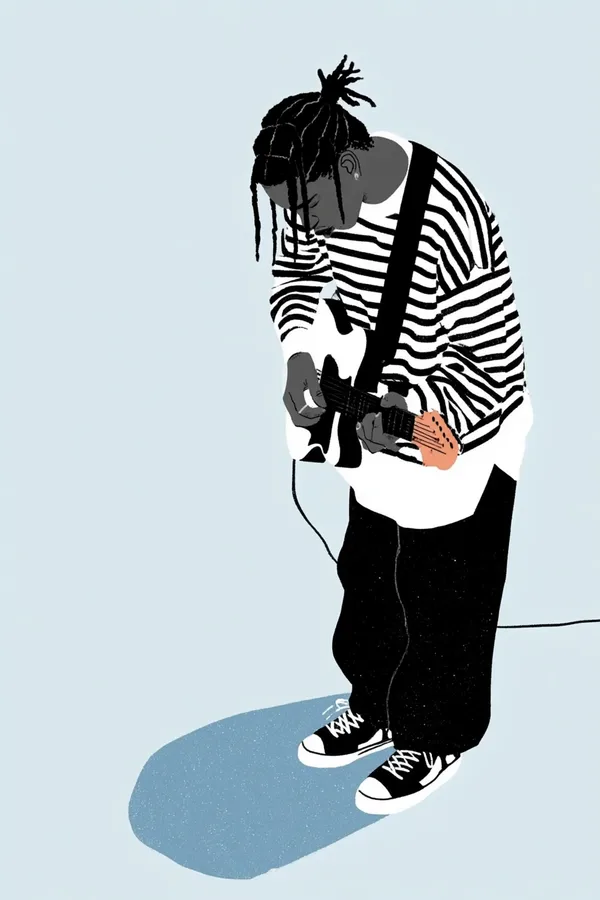 Example of an image generated using the prompt --sref 540920856 2925088525 in Midjourney with Illustration, Flat vector, Minimalism, Poster design, Blue style 2