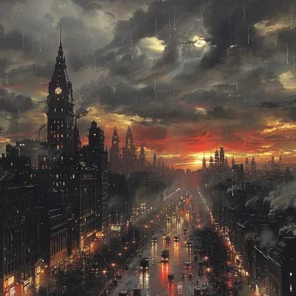 Example of an image generated using the prompt --sref 706529024 in Midjourney with Oil painting, Black, Dark fantasy style 2