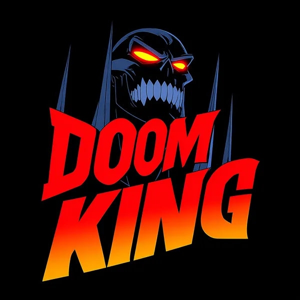 Doom King в маске-черепе и чёрном дыму