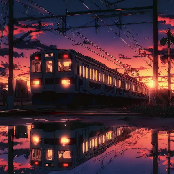 Example of an image generated using the prompt --sref 867249656 in Midjourney with Anime, Cyberpunk, Vintage style 4