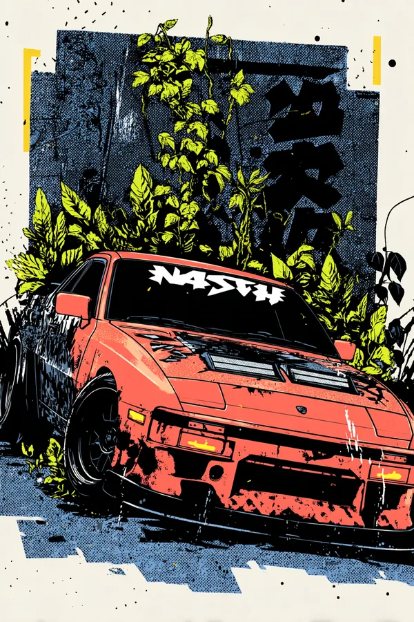 Example of an image generated using the prompt --sref 97419416 in Midjourney with Poster design, Illustration, Anime, Comic book style 3