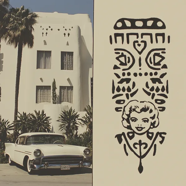 Marilyn Monroe y el coche del Hollywood clásico
