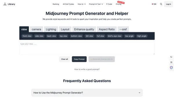Generador de prompts con IA