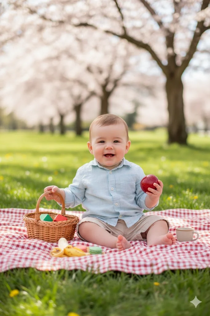 Spring Picnic Baby Boy by Gemini.png